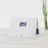 Sled Dog Merry Christmas Kaart (Achterkant)