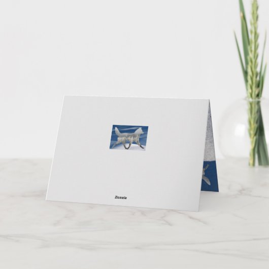 Sled Dog Merry Christmas Kaart (Achterkant)