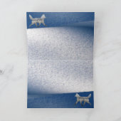 Sled Dog Merry Christmas Kaart (Binnen)