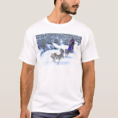 Sled Dog Racing T-shirt (Voorkant)