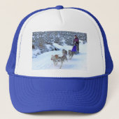 Sled Dog Racing Trucker Pet (Voorkant)