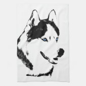 Sled Dog Towel Husky Malamute Tea Towel Theedoek (Verticaal)