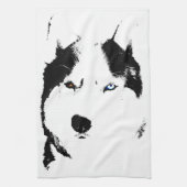 Sled Dog Towel Husky Malamute Tea Towel Theedoek (Verticaal)
