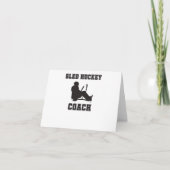 Sled Hockey Coach Bedankkaart (Voorkant)