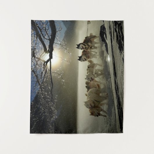 Sled husky race wandkleed (Voorkant)