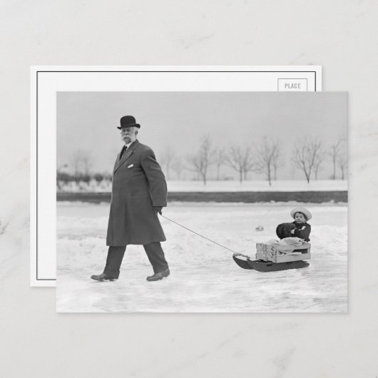 Sled Ride, 1912 Briefkaart (Voorkant / Achterkant)