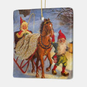 "Sled Ride at Night" van Jenny Nystrom Keramisch Ornament (Links)
