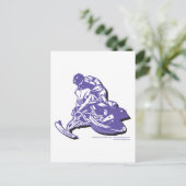 SLEDDER-Purp Briefkaart (Staand voorkant)