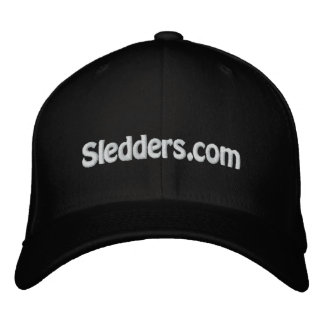 Sledders.com Black FlexFit-Pet Geborduurde Pet