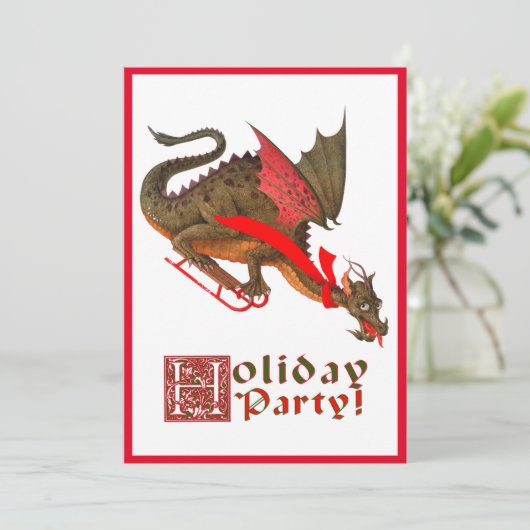 Sledding Dragon Kaart (Staand voorkant)