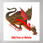 Sledding Dragon Poster (Voorkant)