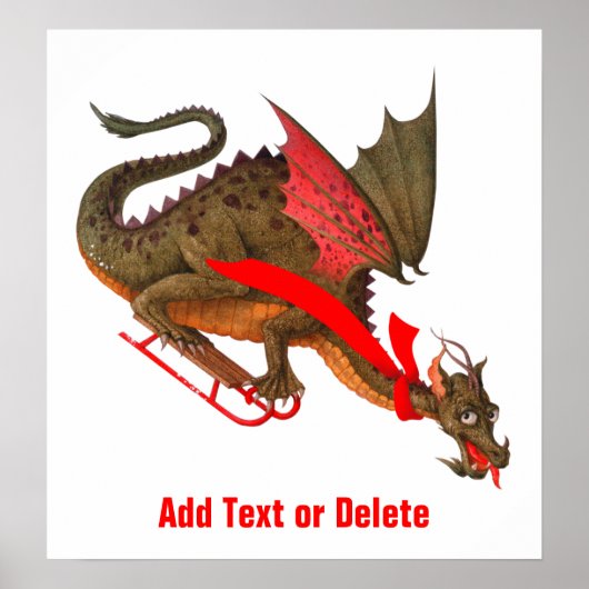 Sledding Dragon Poster (Voorkant)