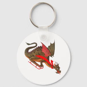 Sledding Dragon Sleutelhanger