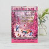 Sledding Funtime Jaarlijks Kerstfeest Kaart (Staand voorkant)