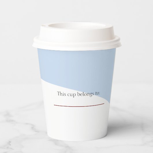 Sledding Hete Cacao Winter Verjaardagsfeestje Papi Papieren Bekers (Achterkant)