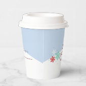 Sledding Hete Cacao Winter Verjaardagsfeestje Papi Papieren Bekers (Rechts)