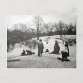 Sledding in Central Park, 1906 Briefkaart (Voorkant)