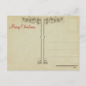 Sledding Kinderen Kerst Briefkaart (Achterkant)