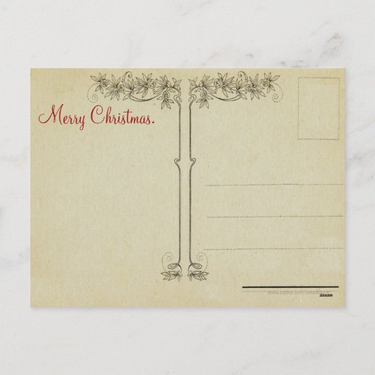 Sledding Kinderen Kerst Briefkaart (Achterkant)