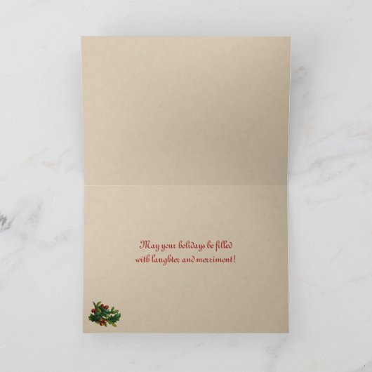  Sledding Leuke Kerst Kaart (Binnen)