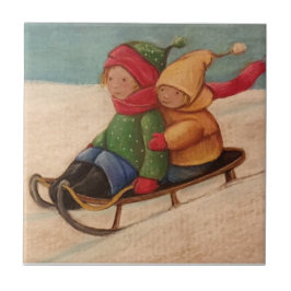 Sledding Tegeltje