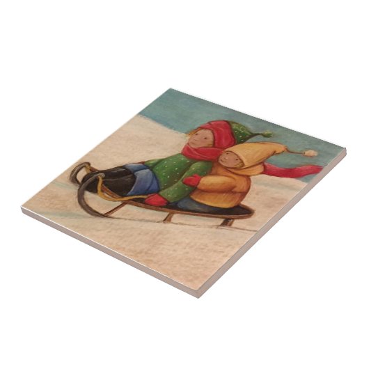 Sledding Tegeltje (Zijkant)