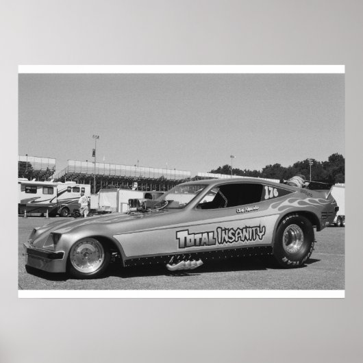 slede - Chevy Monza Funny Car Poster (Voorkant)
