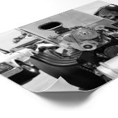  slede - Oude school Poster (Hoek)