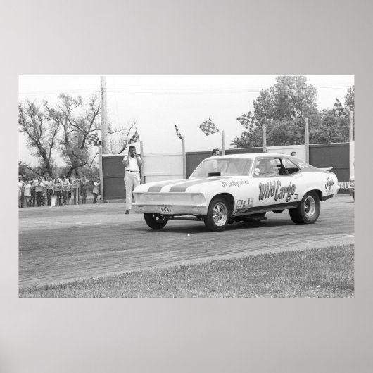 slede - "Wild Cargo" Chevy Nova Funny car Poster (Voorkant)