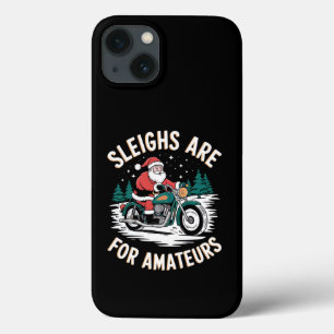 Sleden zijn voor amateurs Kerst Motorfiets Biker Case-Mate iPhone Case