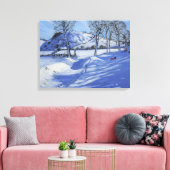 Sledging Derbyshire Peak District 2012 Canvas Afdruk (Insitu (Woonkamer))