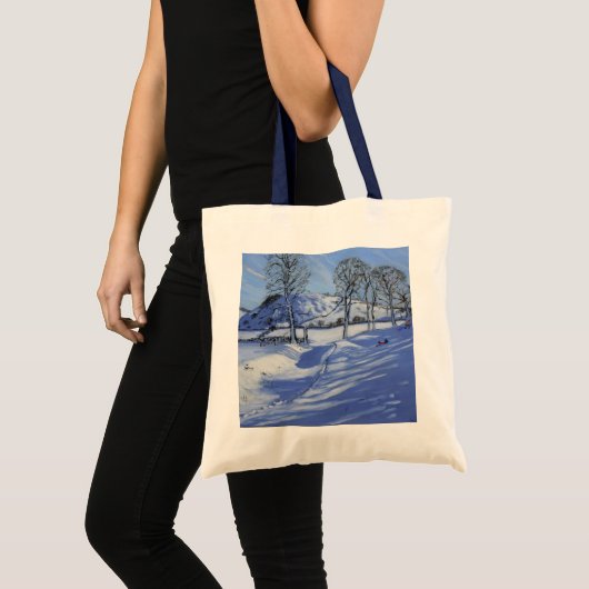 Sledging Derbyshire Peak District 2012 Tote Bag (Voorkant (product))
