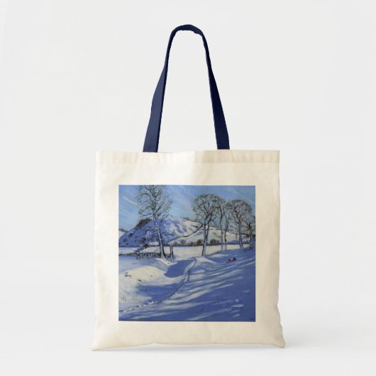 Sledging Derbyshire Peak District 2012 Tote Bag (Voorkant)