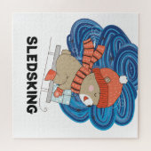 Sledsking legpuzzel (Horizontaal)