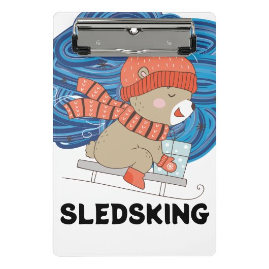 Sledsking mini klembord (Voorkant)