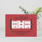 Slee automaat save the date - Trouwen Kaart (Staand voorkant)