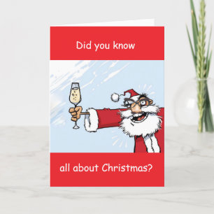 *SLEE DE HELE DAG DAN CABERNET" FEESTDAGEN KAART