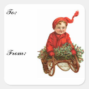  slee en kind cadeau Label Sticker
