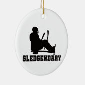 slee hockey sledgendarisch keramisch ornament (Rechts)