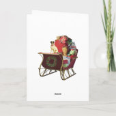 SLEE MET JACK RUSSELL FEESTDAGEN KAART (Achterkant)