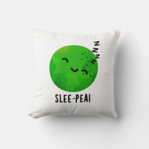 Slee-pea Grappige Sleeping Pea Pun Kussen