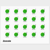 Slee-pea Grappige Sleeping Pea Pun Ronde Sticker (Vel)