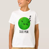 Slee-pea Grappige Sleeping Pea Pun T-shirt (Voorkant)