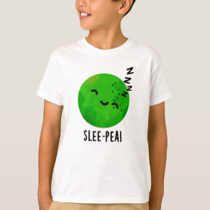 Slee-pea Grappige Sleeping Pea Pun T-shirt