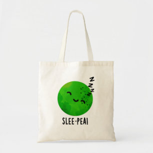 Slee-pea Grappige Sleeping Pea Pun Tote Bag