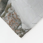 slee+ride,sneeuw,bos,paard,winter,wit,gallop, fleece deken (Hoek)