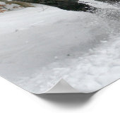 slee+ride,sneeuw,bos,paard,winter,wit,gallop, poster (Hoek)