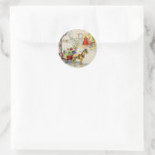 slee rit Christmas_sticker Ronde Sticker (Tas)