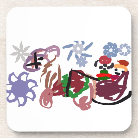  slee winter  bier onderzetter (Voorkant)