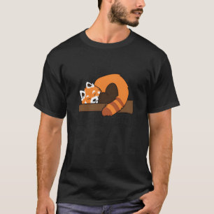 Sleeg rode panda De strijd is echt dier rode pa T-shirt